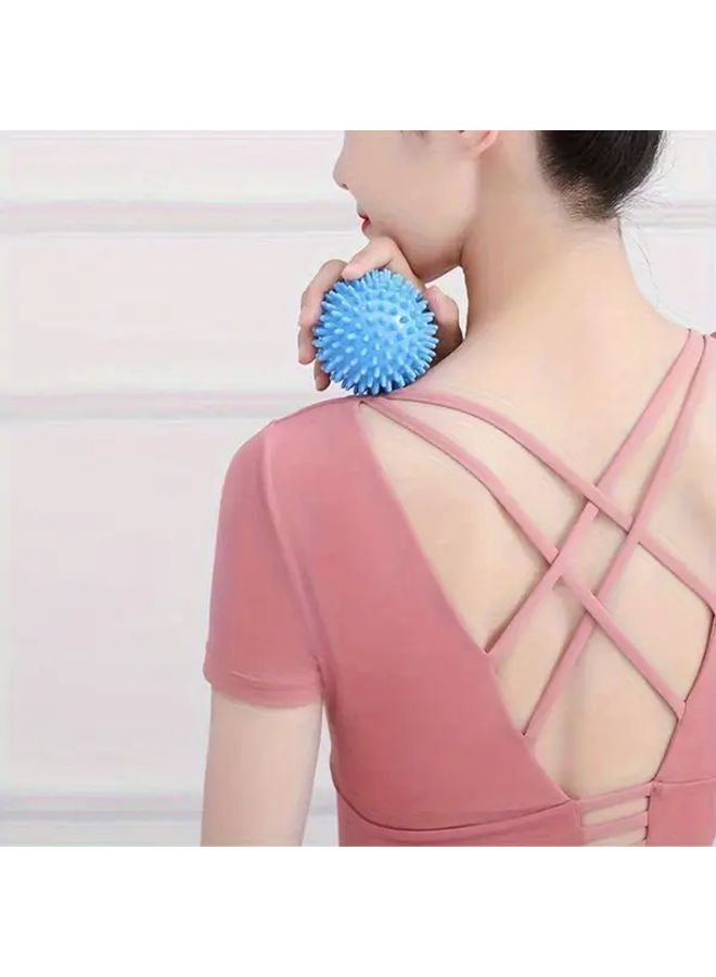 Blue Massage Ball for Muscle Relaxation Yoga Fitness Neck Shoulder Foot - Image 3
